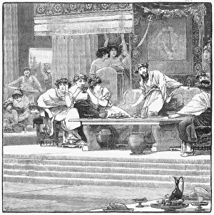 Precarious: Damocles dines with a sword hanging over his head