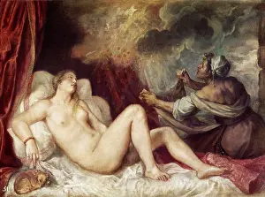 Vecellio: Danae and the Golden Rain, by Titian