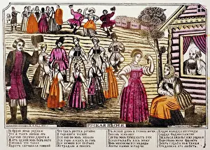 Berate: dance, round dance, illustration to the song