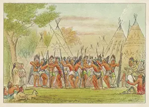 Teepees: Dance of Sioux Chiefs