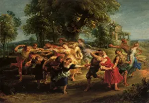 1630s: Dance of the Villagers, by Rubens