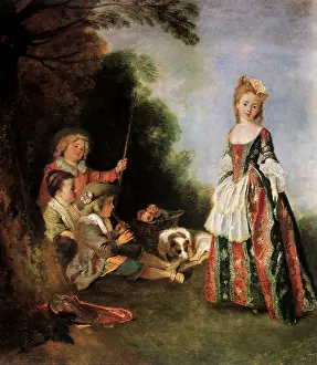 1719: The Dance, by Watteau