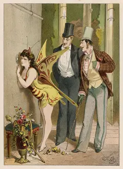 Backstage: Dancer and Admirers