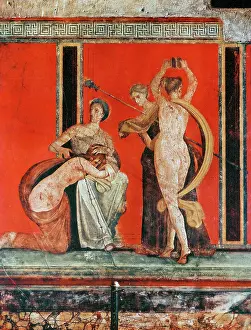 Dionysiac: Dancer and flagellation, detail of