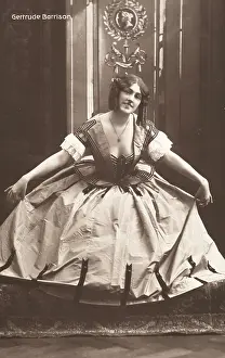 Barrison: Dancer Gertrude Barrison in a rococo-costume
