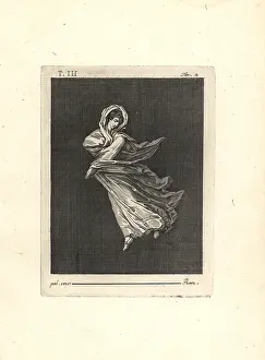 Ercolano: Dancer in a long transparent dress