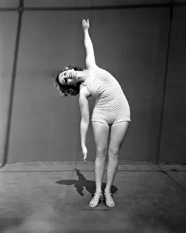 Limber: Dancer performing a side bend
