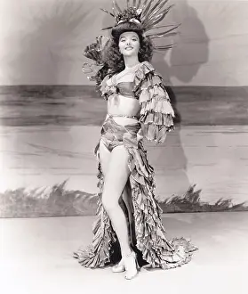 Ruffles: Dancer posing in costume