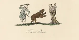 Scourge: Dancer and trained bear, 10th century