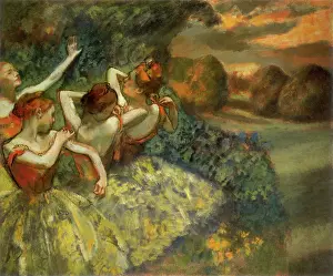 Tops: Four Dancers, by Degas
