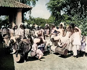 Drummers: Dancers and drummers, Ceylon (Sri Lanka)