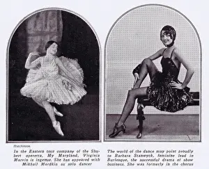 Shubert: Two dancers: Virginia Marvin - left - and Barbara