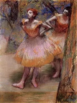 Waists: Dancers Wait in Wings, by Degas