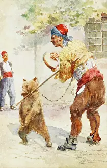 Muzzles: Dancing bear and musician
