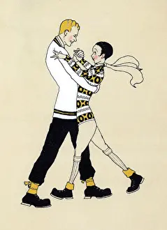 Joyce Dennys: DANCING COUPLE 1926