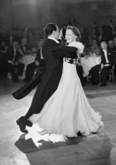 Sisson: Dancing couple Wells and Sisson at a dancing tournament in B