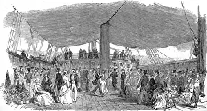 Notables: Dancing on the deck of the ship Randolph, 1850