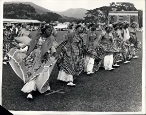 Whirling: Dancing display for Princess Margaret, Trinidad