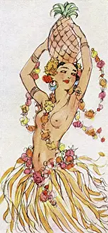 Hula: Dancing girl by A. K. Mac Donald