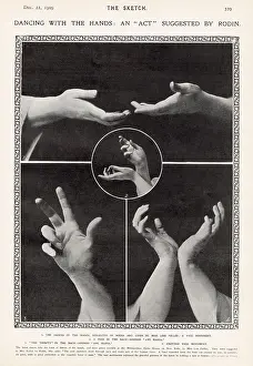 Expressive: Dancing with the hands: an act suggested by Rodin
