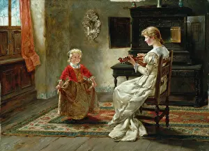 Mnchen: The Dancing Lesson – little girl dancing