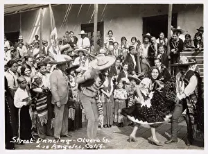 Sombrero: Dancing in Olvera Street, Los Angeles, California, USA
