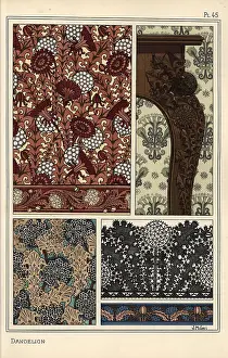 Grasset: Dandelion in art nouveau patterns