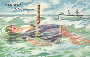 Mimicking: Danger! A Submarine, WW1