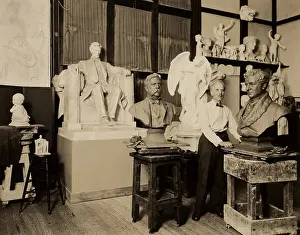 Stockbridge: Daniel Chester French in his studio in Stockbridge