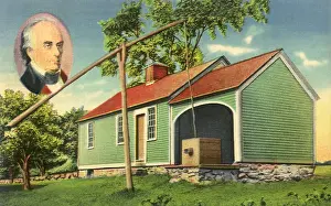 Inset: Daniel Webster Birthplace. Franklin