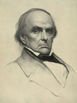 Triumvirate: Daniel Webster, late 19th century lithograph