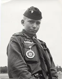 Coldfield: Danish boy scout in camp, World Jamboree