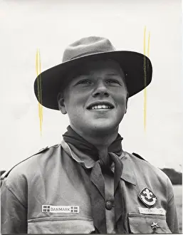 Coldfield: Danish boy scout in camp, World Jamboree