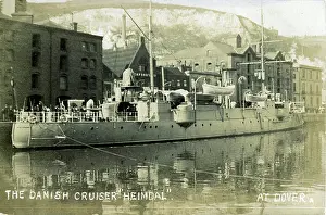 Dover: Danish Cruiser 'Heimdal'