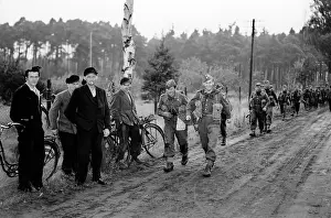 Manover: Danish infantry at fall maneuver of allied