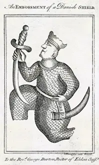 Embossed: DANISH WARRIOR