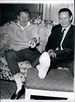 Bbc2: Danny Kaye, American actor, and Michael Peacock of BBC2