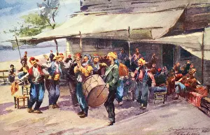 The J Salmon Image Archive (grenville): Danse de hamals - Constantinople, Turkey