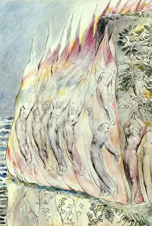 Dante at the Moment of Entering the Fire, by William Blake