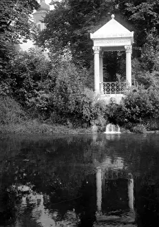 Confluence: Danube source in the palace gardens of Donaueschingen