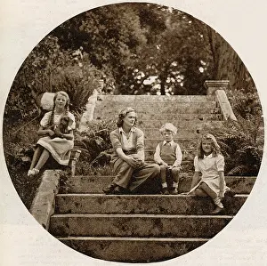 Maurier: Daphne du Maurier at their Cornish home, Menabilly, 1945