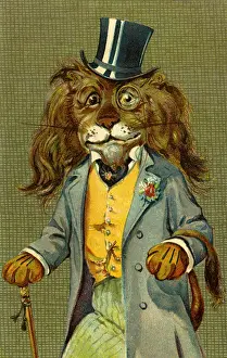 Anthropomorhic: Dapper lion by g h Thompson