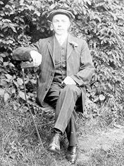 Buttonhole: Dapper young man in a garden, Mid Wales