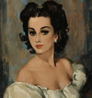 Pinup: Dark-eyed beauty by David Wright