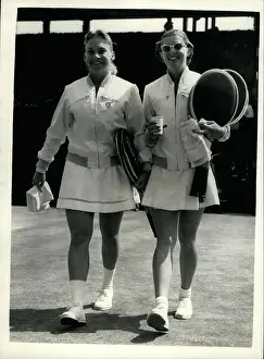 Darlene: Darlene Hard and Dorothy Knode at Wimbledon