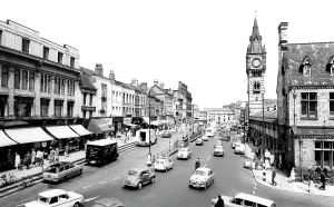 C1965: Darlington, High Row and West Row c1965