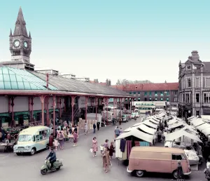 C1965: Darlington, Market Place c1965