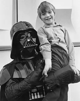 Darth: Darth Vader and fan in Cornwall