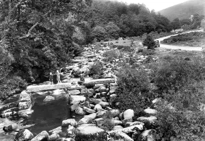Clapper: Dartmeet, the Clapper Bridge 1925