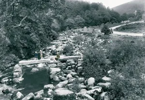 Clapper: Dartmeet, the Clapper Bridge 1925